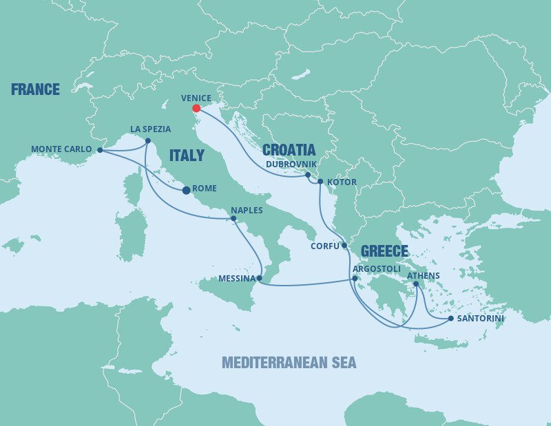 mediterranean cruise including venice