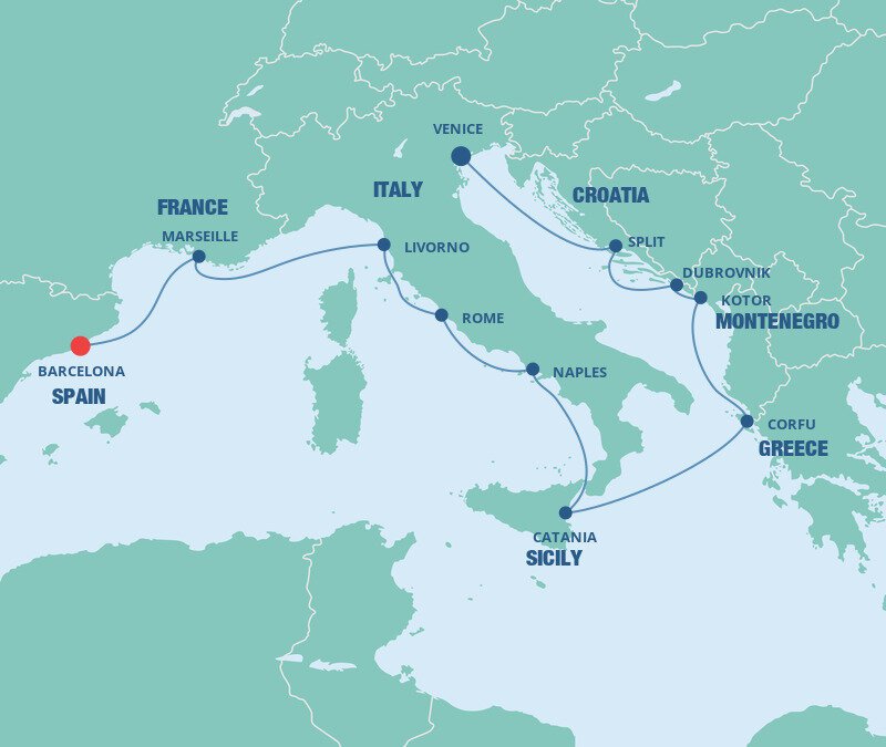 norwegian mediterranean cruise from venice