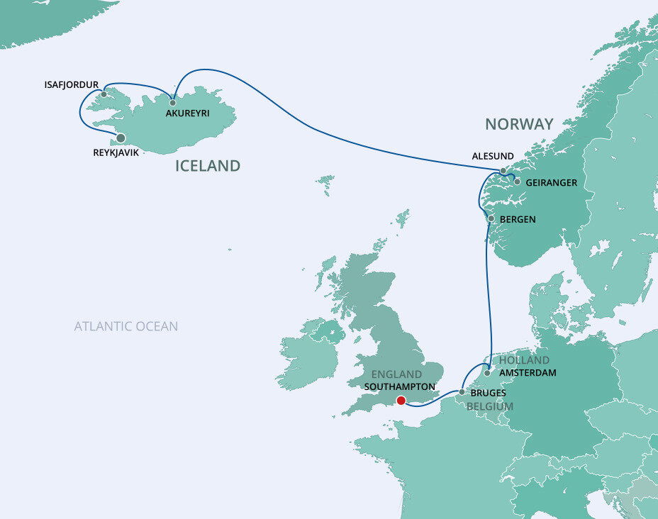 Europe Iceland Norwegian Cruise Line (10 Night Cruise from