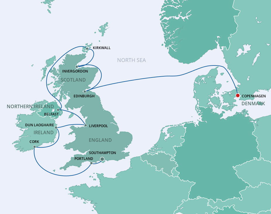 Europe British Isles Norwegian Cruise Line (10 Night Cruise from