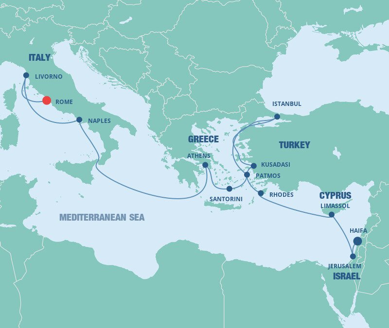 Eastern Mediterranean Norwegian Cruise Line (12 Night Cruise from