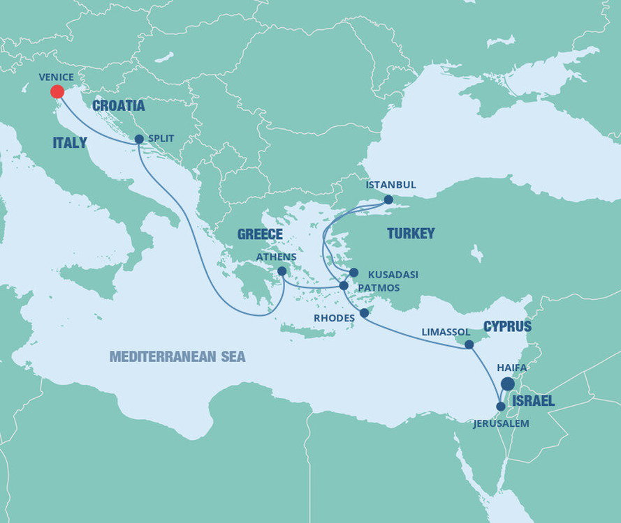 Eastern Mediterranean Norwegian Cruise Line (10 Night Cruise from