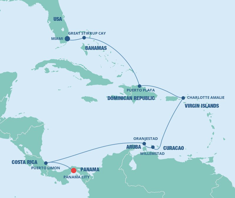 Panama Canal Miami Norwegian Cruise Line (11 Night Cruise from