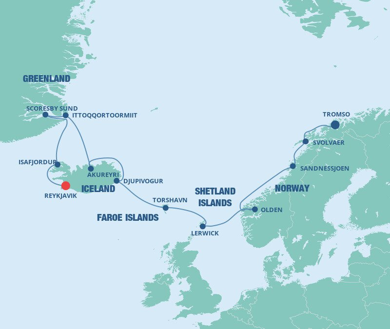 Europe Iceland Norwegian Cruise Line (11 Night Cruise from Tromso