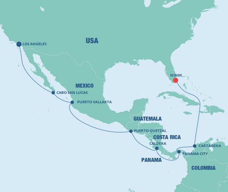 Panama Canal - Norwegian Cruise Line (15 Night Cruise from Los Angeles 