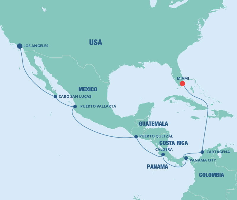 Panama Canal - Norwegian Cruise Line (15 Night Cruise from Los Angeles