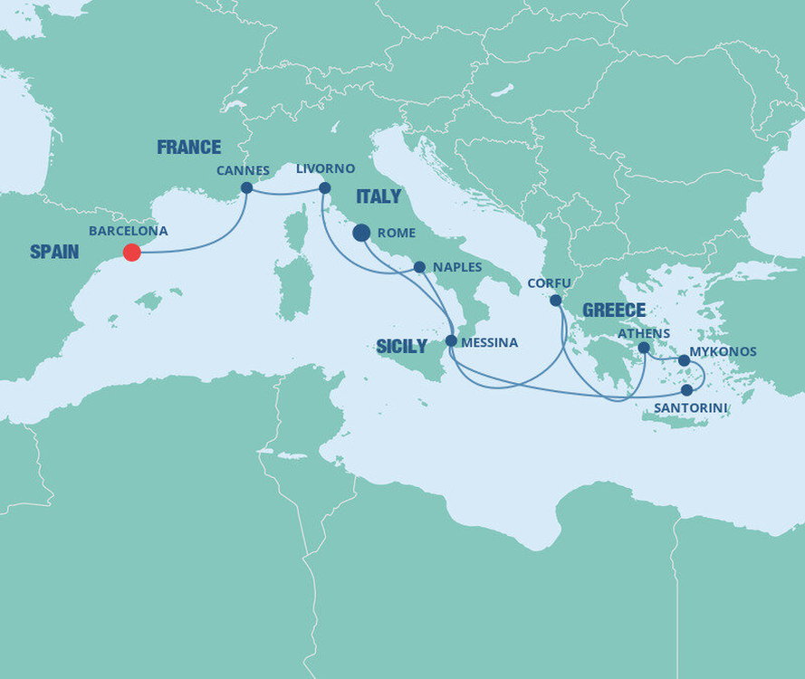 Greek Isles & Italy Norwegian Cruise Line (10 Night Cruise from Rome