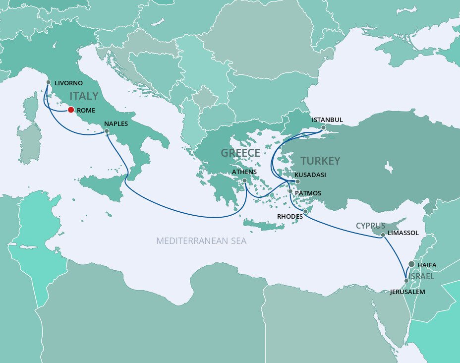 Eastern Mediterranean Norwegian Cruise Line (11 Night Cruise from