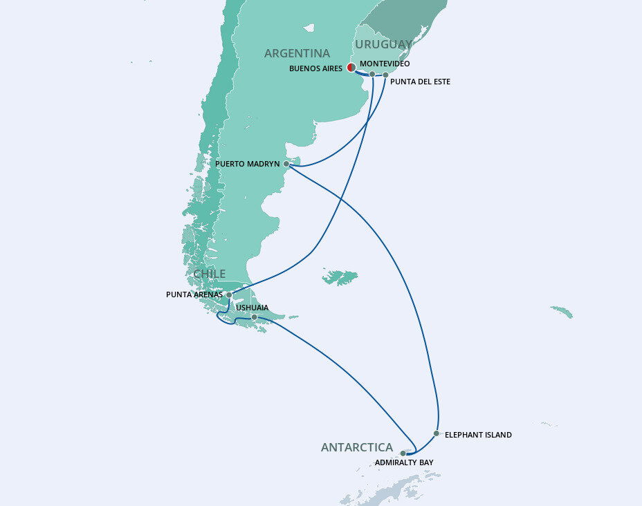 Antarctica Norwegian Cruise Line (14 Night Roundtrip Cruise from