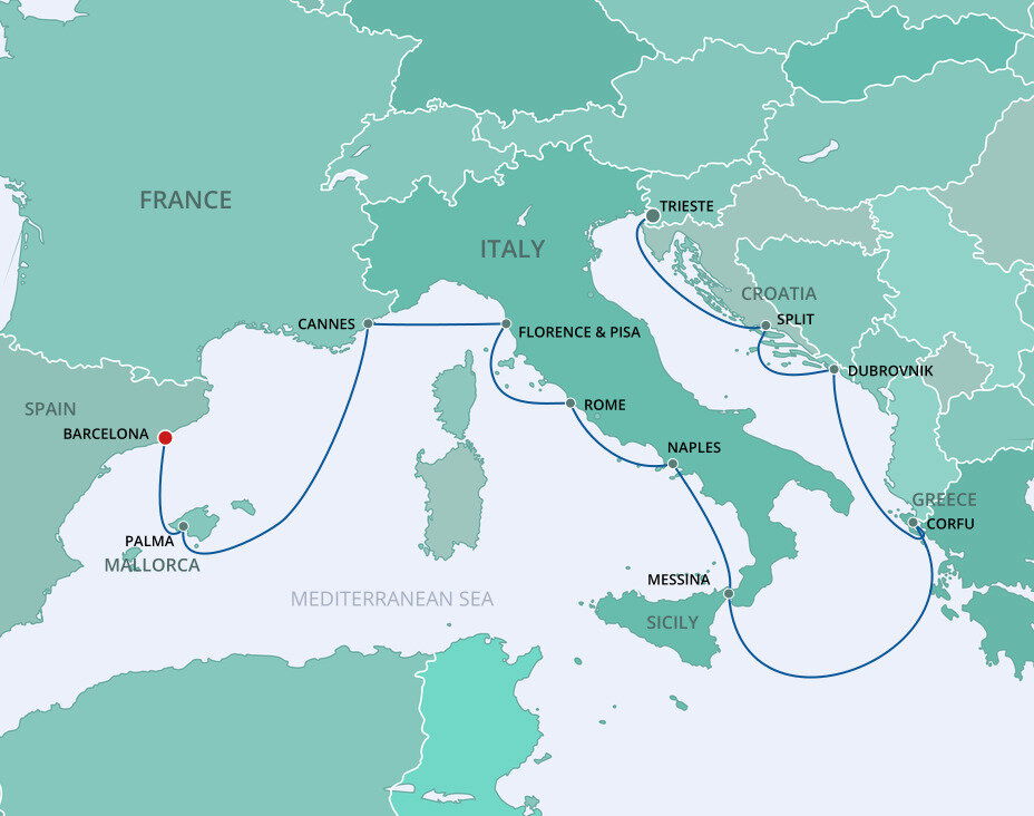 Italy, Greece, & France Mediterranean Jewels Norwegian Cruise Line (10 Night Cruise from Italy, Greece, & France Mediterranean Jewels Norwegian Cruise Line (10 Night Cruise from