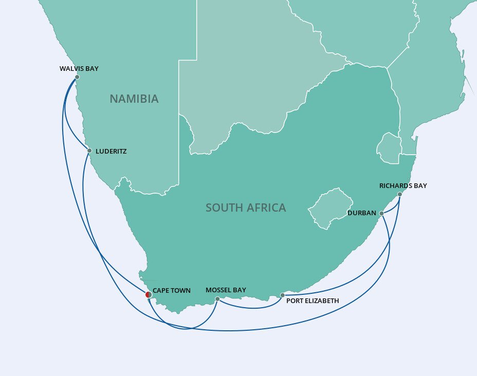 south africa to europe cruise