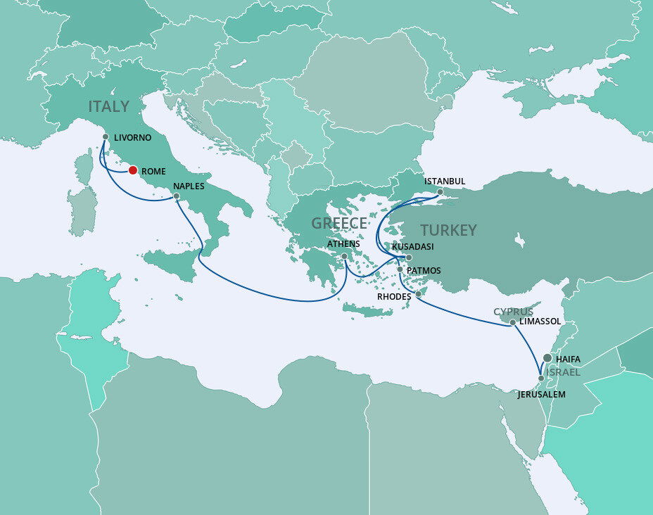 Eastern Mediterranean - Norwegian Cruise Line (11 Night Cruise from ...