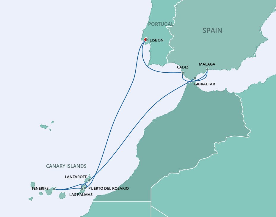 Europe canary islands norwegian cruise line 10 night roundtrip
