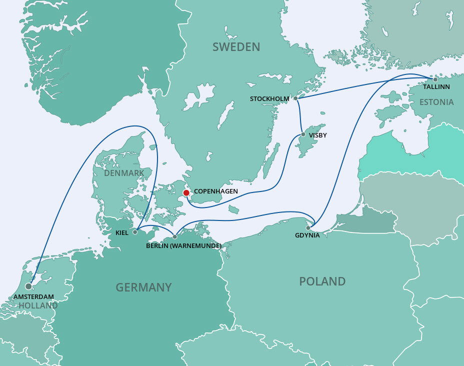 Europe Baltic Norwegian Cruise Line (10 Night Cruise from Amsterdam