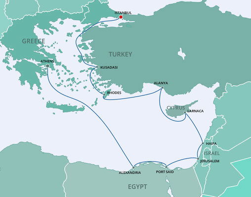 Cruises From Athens To Istanbul - 2023-2025 Seasons