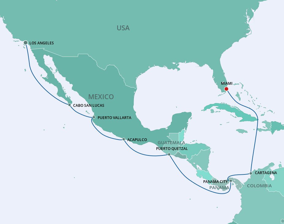 Panama Canal Repositioning Cruise Norwegian Cruise Line (15 Night