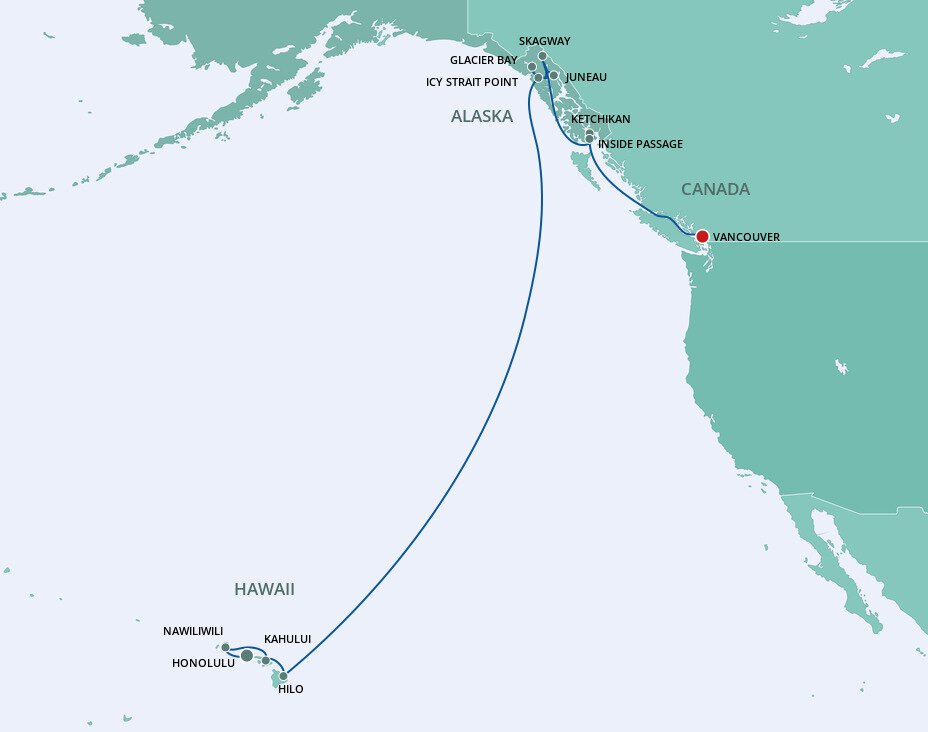 Hawaii Alaska Norwegian Cruise Line (16 Night Cruise from Honolulu