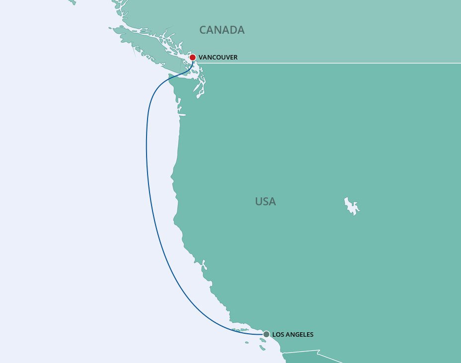 repositioning cruise la to vancouver