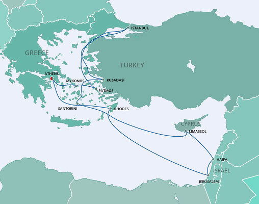 Cruises Starting and Ending in Athens - 2023, 2024 & 2025 Seasons