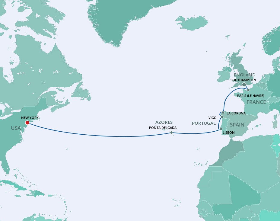 Transatlantic Repositioning Cruise - Norwegian Cruise Line (13 Night 