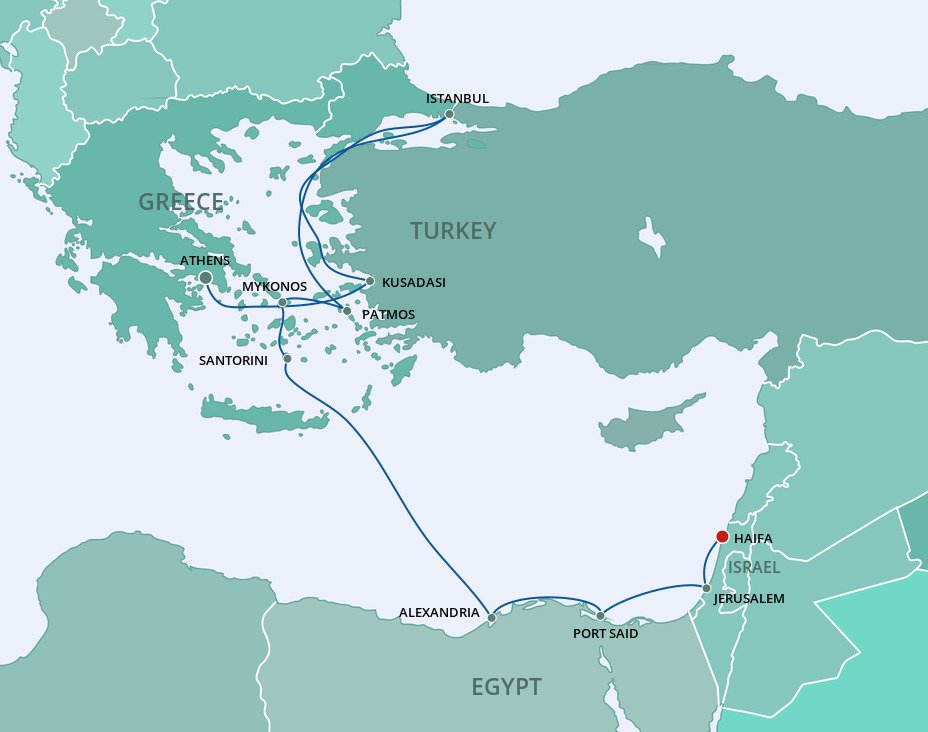 Cruises Eastern Mediterranean 2024 - Paige Barbabra