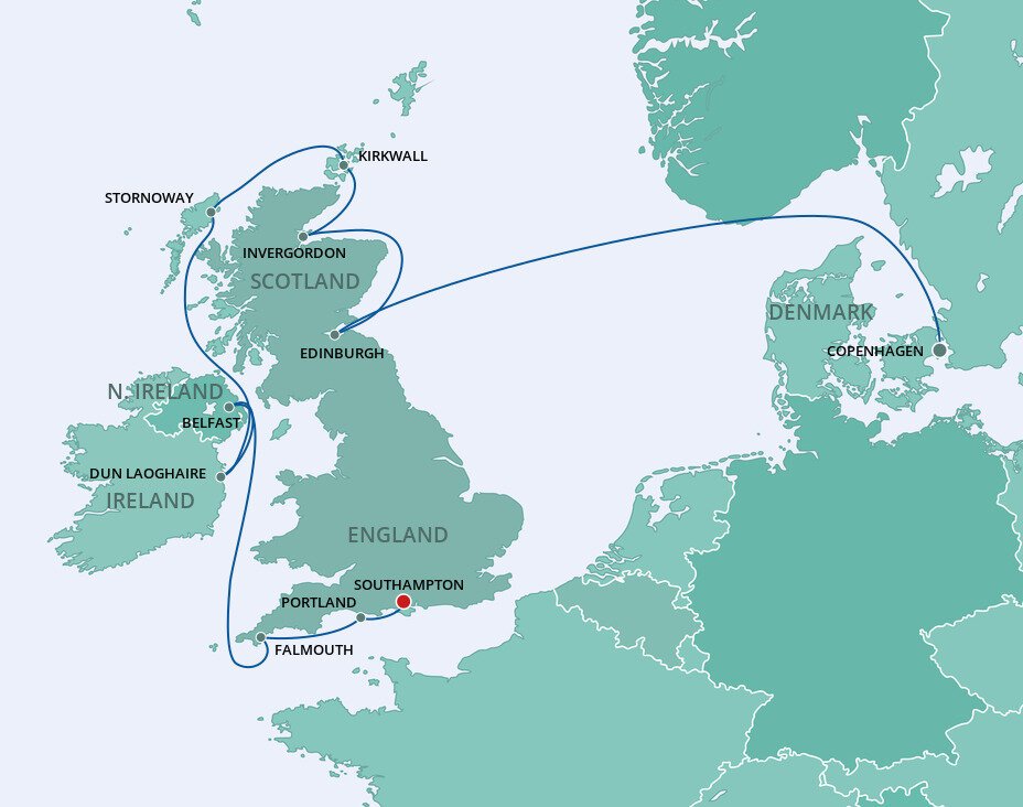 Europe - British Isles - Norwegian Cruise Line (10 Night Cruise from ...