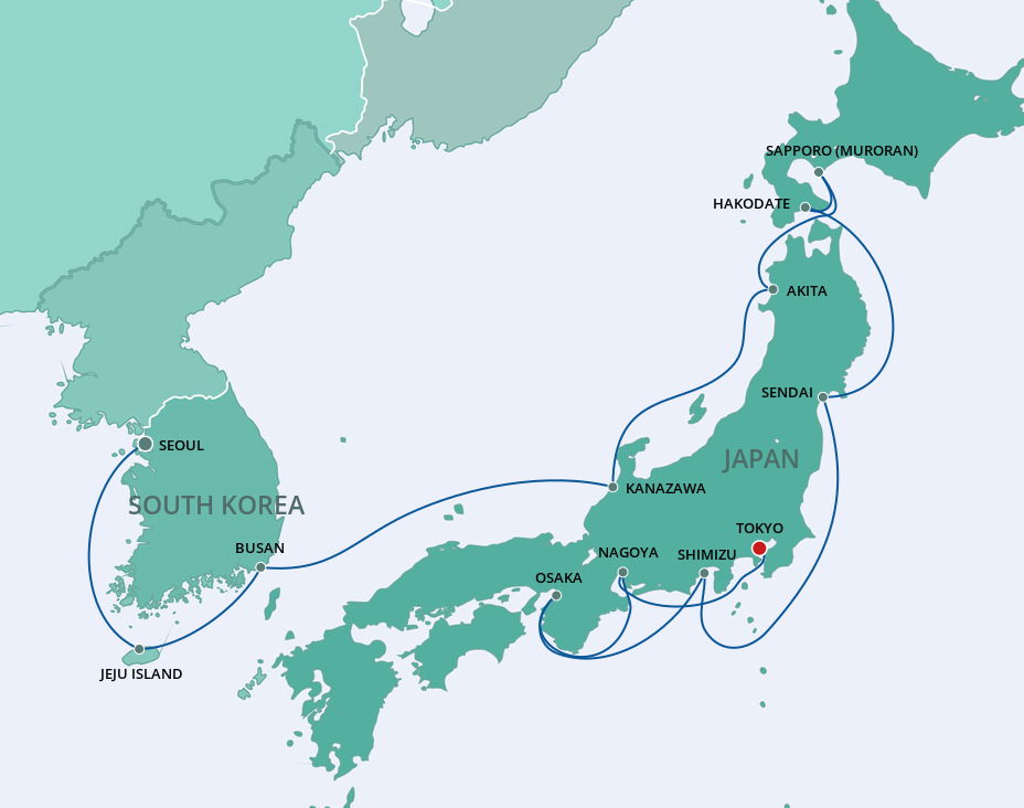 Asia - Japan - Norwegian Cruise Line (12 Night Cruise From Seoul To Tokyo)