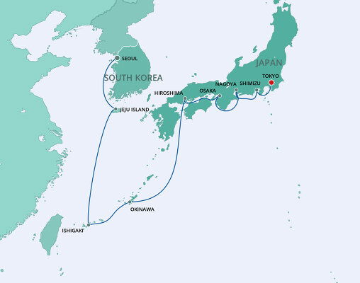  Japan Cruises - 2024-2027 Seasons Motiv 