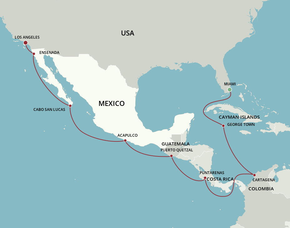 Panama Canal Adventure Oceania (16 Night Cruise from Miami to Los