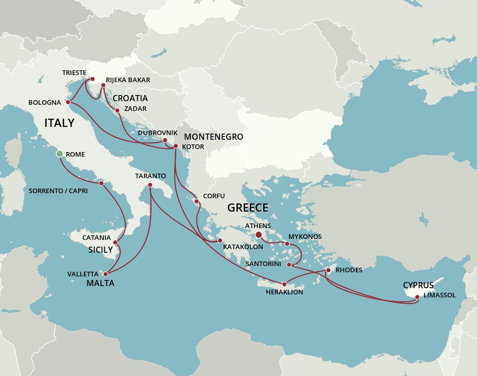 oceania cruise from rome