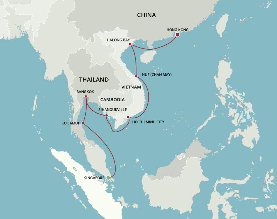 Indochina Revelations - Oceania (15 Night Cruise From Singapore To Hong 