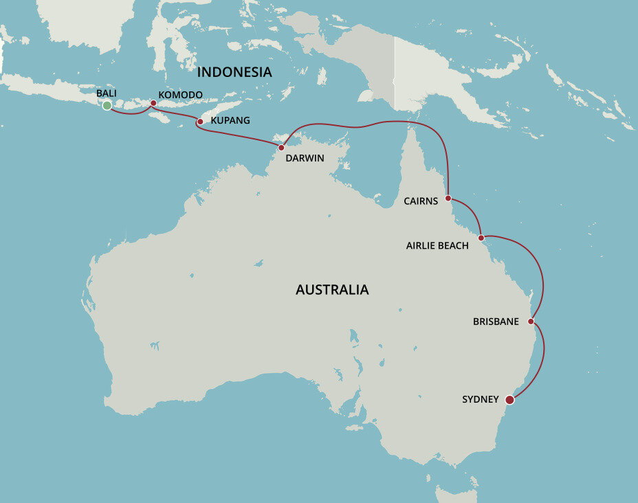 Java Australia Australia & Java Sea Jewels - Oceania (14 Night Cruise from Bali to Sydney)