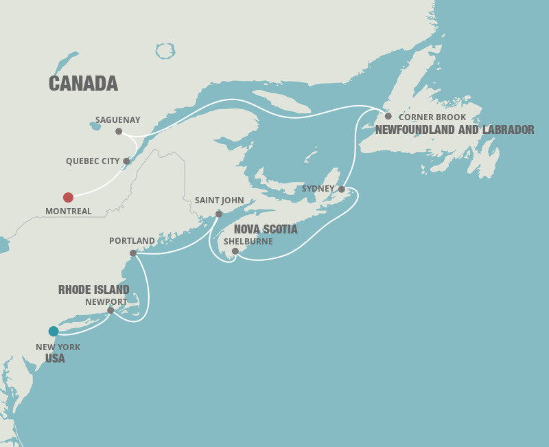 Eastern Seaboard Stars Oceania (10 Night Cruise from New York to