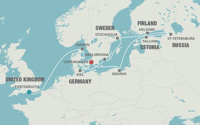 Cruises from London to Copenhagen | 2021, 2022 & 2023 Seasons