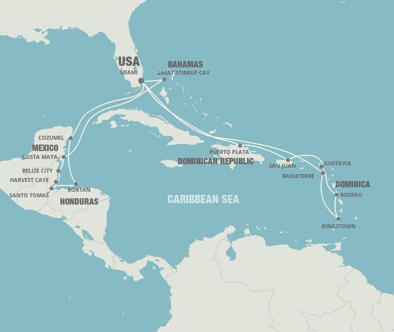 Jewels Of The Caribbean - Oceania (20 Night Roundtrip Cruise from Miami)