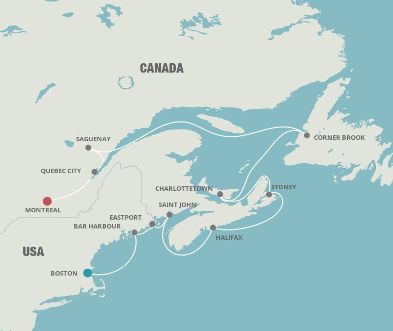 Canada & New England Charms - Oceania (11 Night Cruise from Boston to 