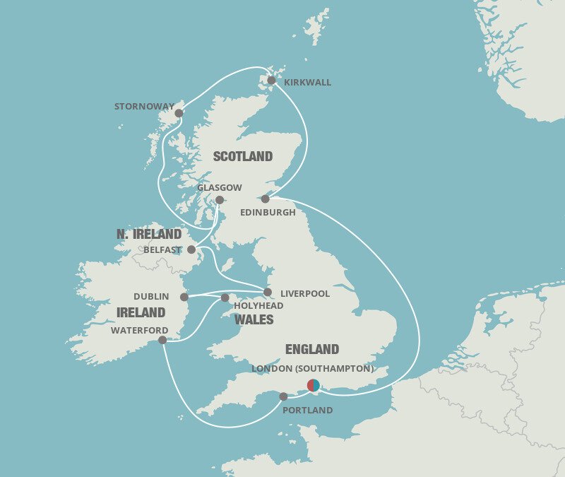 British Isles Splendors - Oceania (12 Night Roundtrip Cruise from London)