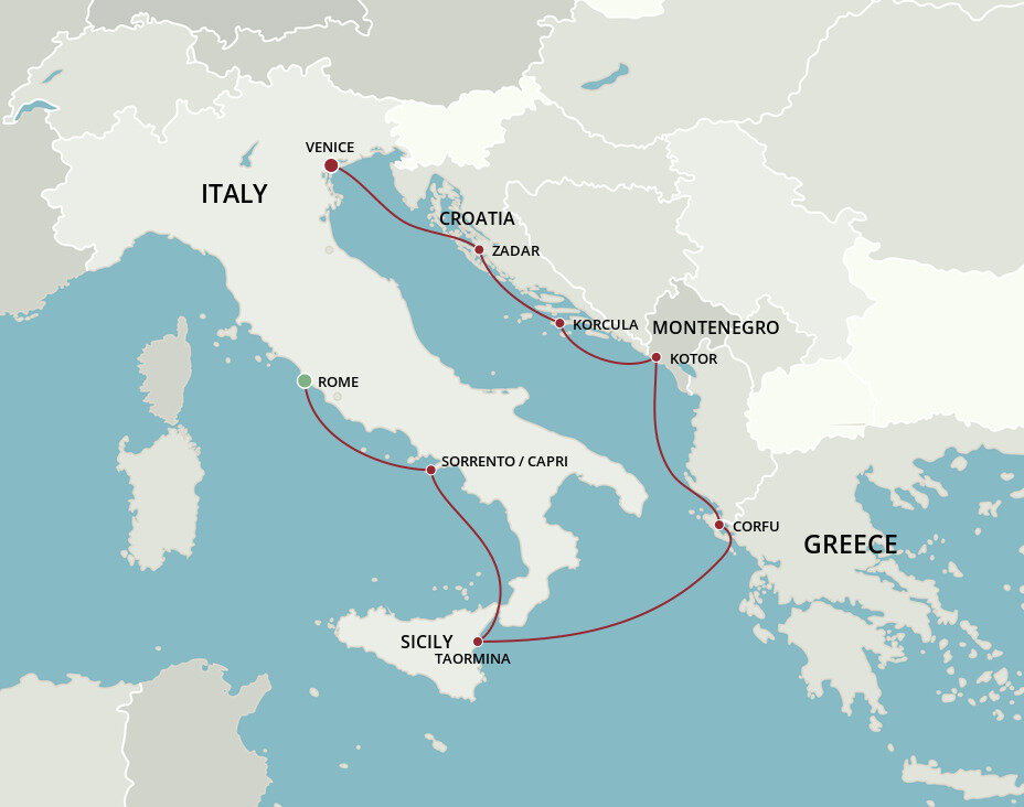 Adriatic Bliss - Oceania (7 Night Cruise from Rome to Venice)