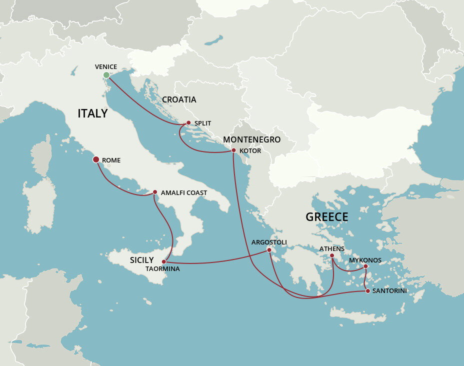 Roman Treasures - Oceania (10 Night Cruise from Venice to Rome)