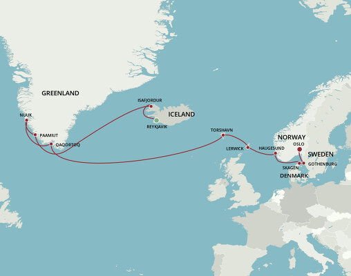 Cruises from Iceland to Norway - 2023 & 2024 Seasons