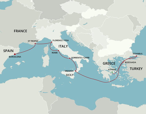 mediterranean cruise july