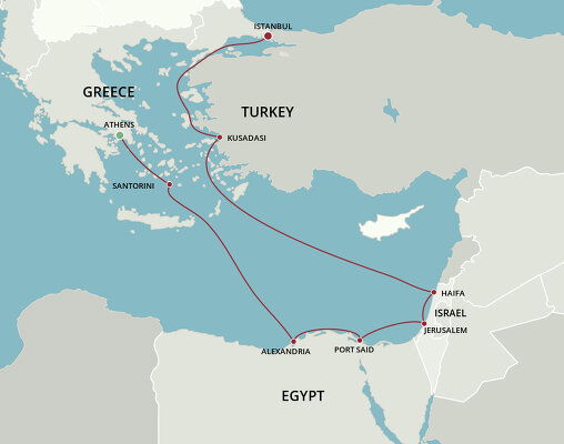 Cruises from Athens to Istanbul - 2023-2025 Seasons