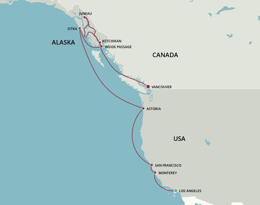 vancouver to usa cruise