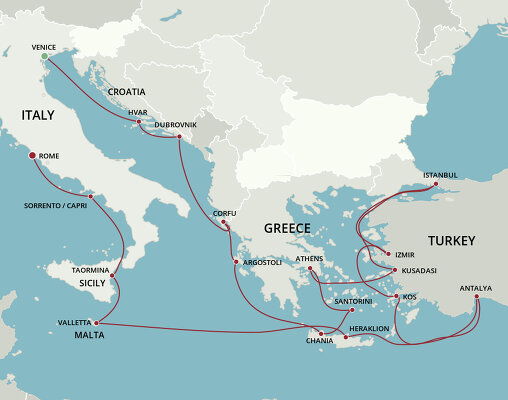 Cruises from Venice to Rome - 2023, 2024 & 2025 Seasons