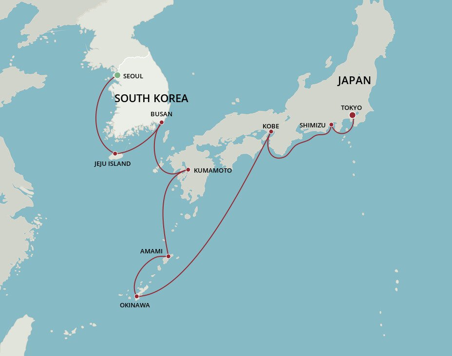 oceania cruises around japan