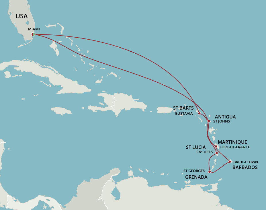 Windward Islands Explorer Oceania (11 Night Roundtrip Cruise from Miami)