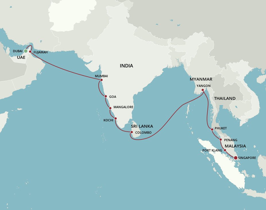 Far East Legends - Oceania (22 Night Cruise from Dubai to Singapore)