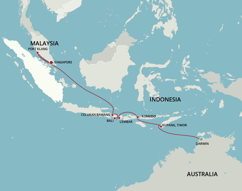 Java Sea Explorer - Oceania (11 Night Cruise from Darwin to Singapore)