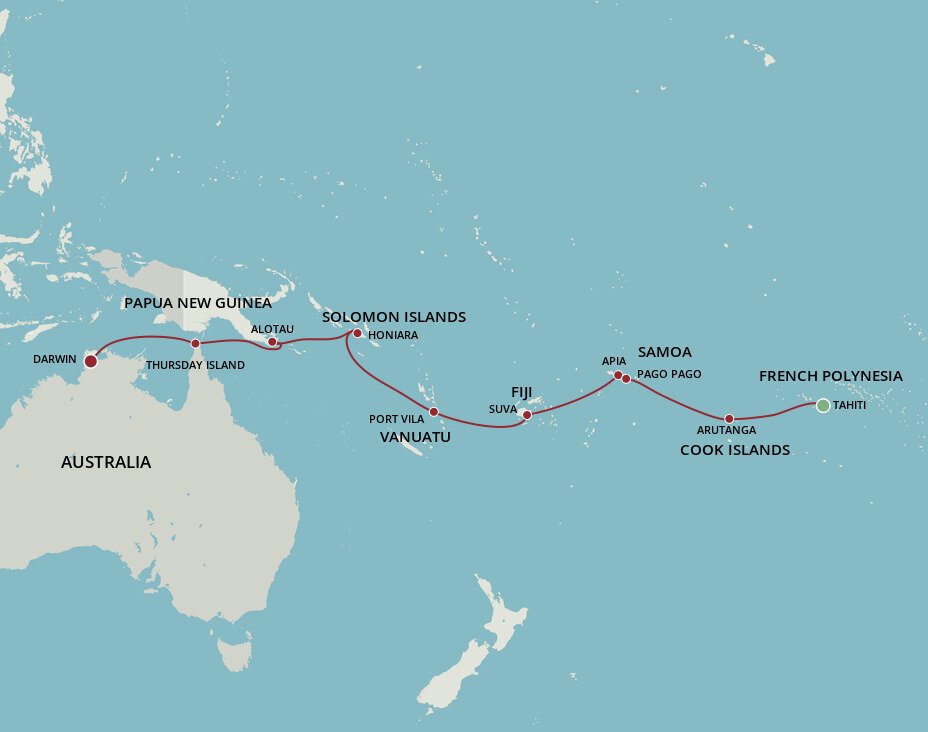 Southern Cross - Oceania (19 Night Cruise from Tahiti to Darwin)