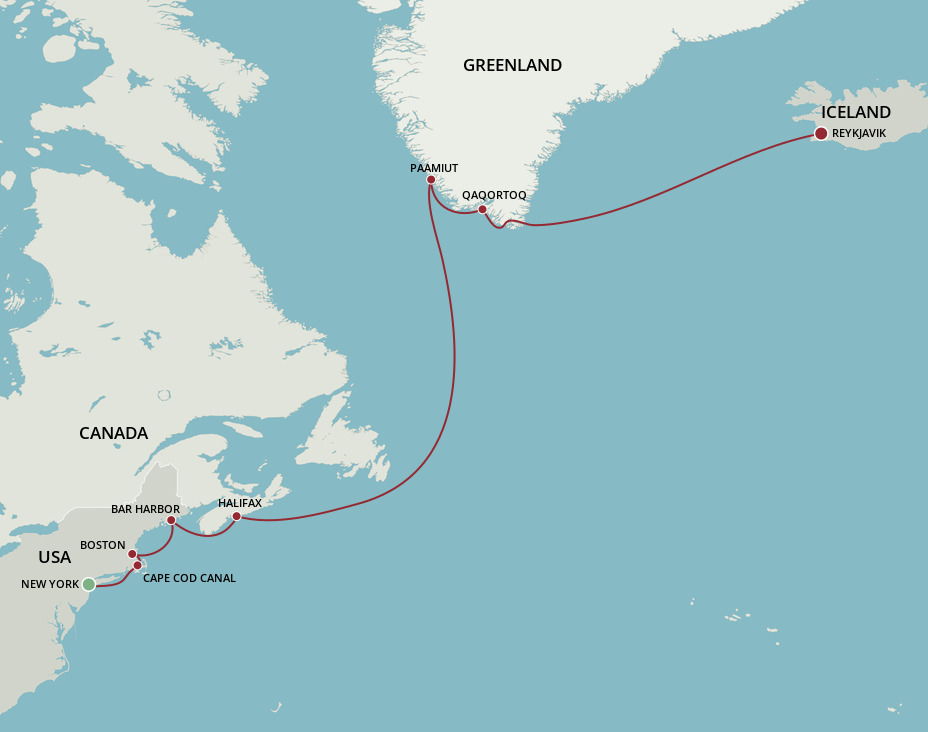 North Atlantic Discoveries - Oceania (11 Night Cruise from New York to